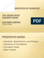 Technical Presentation On Foundation Design Civil Design Group Concrete Design Southern Company
