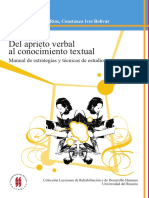 Del Aprieto Verbal Al Conocimiento Textual (Manual de Técnicas de Estudio)