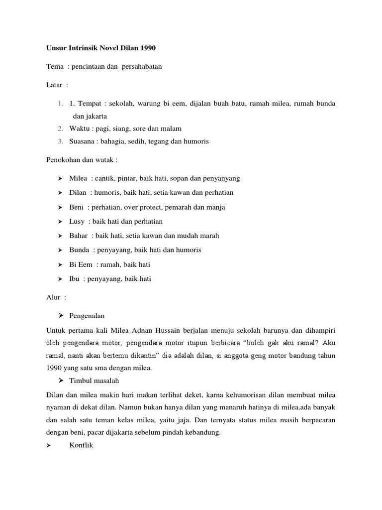 Contoh Unsur Intrinsik Dan Ekstrinsik Drama Literatur