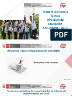 Primera Asistencia Técnica Dirección de Educación Secundaria 2019. Material Compartido Por José Antonio Peñafiel Vásquez
