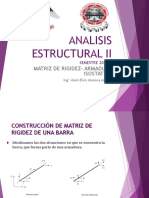 ANALISIS ESTRUCTURAL II Matriz de Rigidez Armadura Isostatica