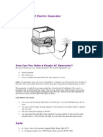 Ultra-Simple AC Electric Generator