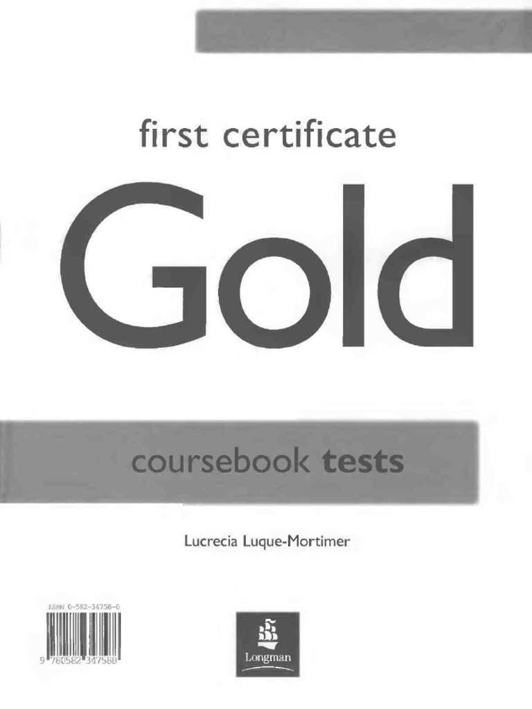 First Certificate Gold Coursebook T11ests PDF | PDF