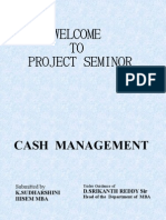 Project Seminor Cash Flow Analysis