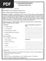 Roteiro Básico de Plano de Aula 6ano