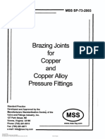 MSS SP-73 2003 Brazing Joints For Copper and Copper Alloy PDF