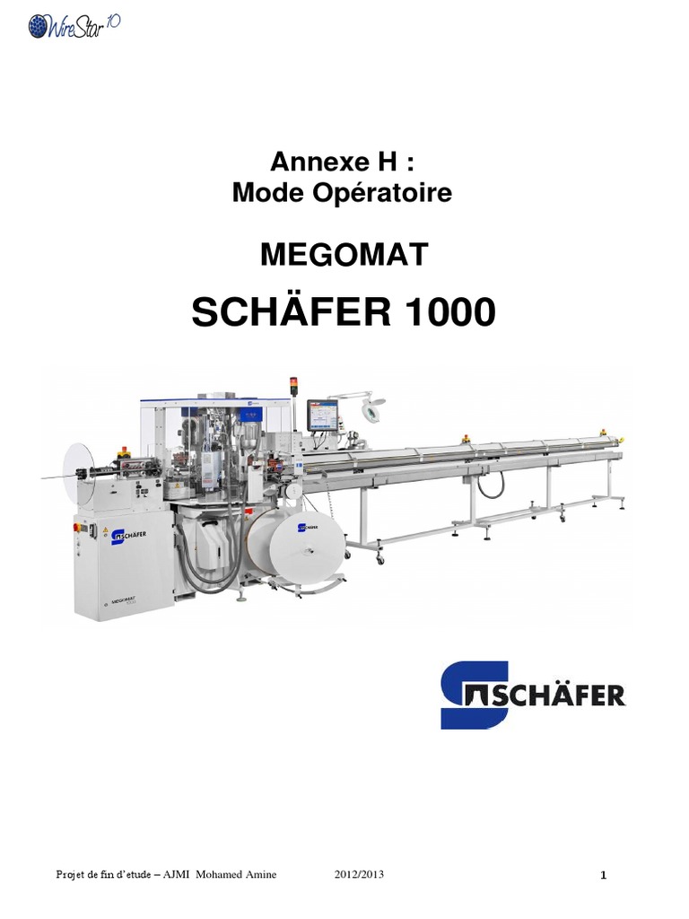 Mode Opératoire Megomat Schäfer 1000 | PDF | Matériel informatique ...