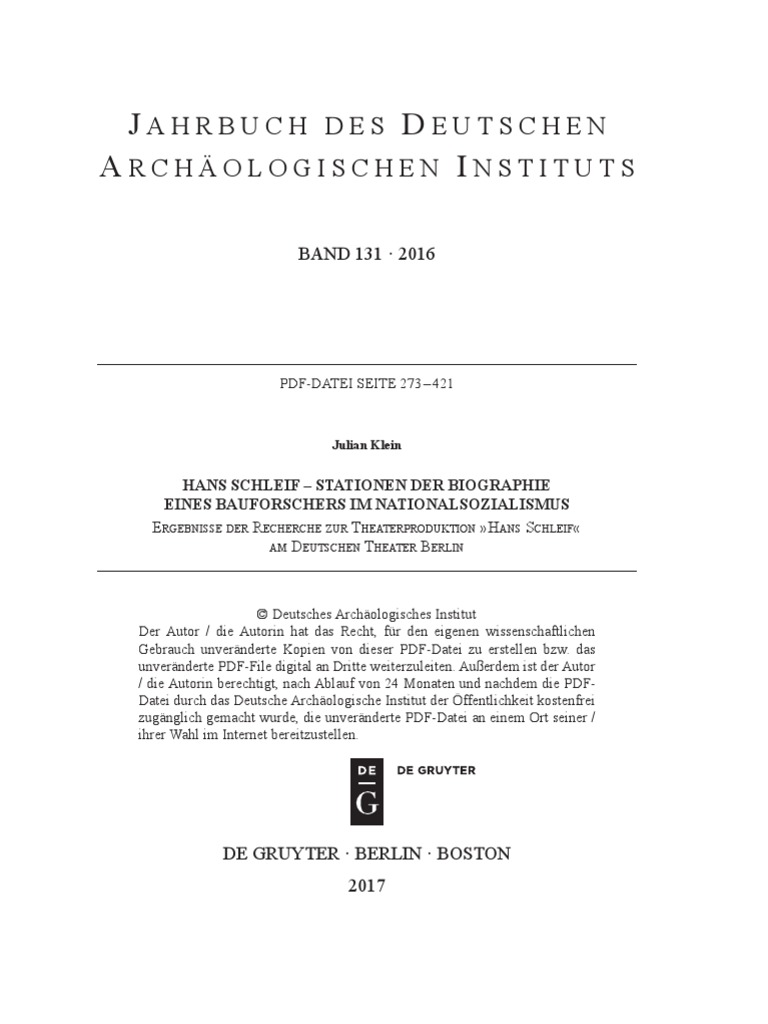 Hans Schleif Stationen Der Biographie Ei Pdf