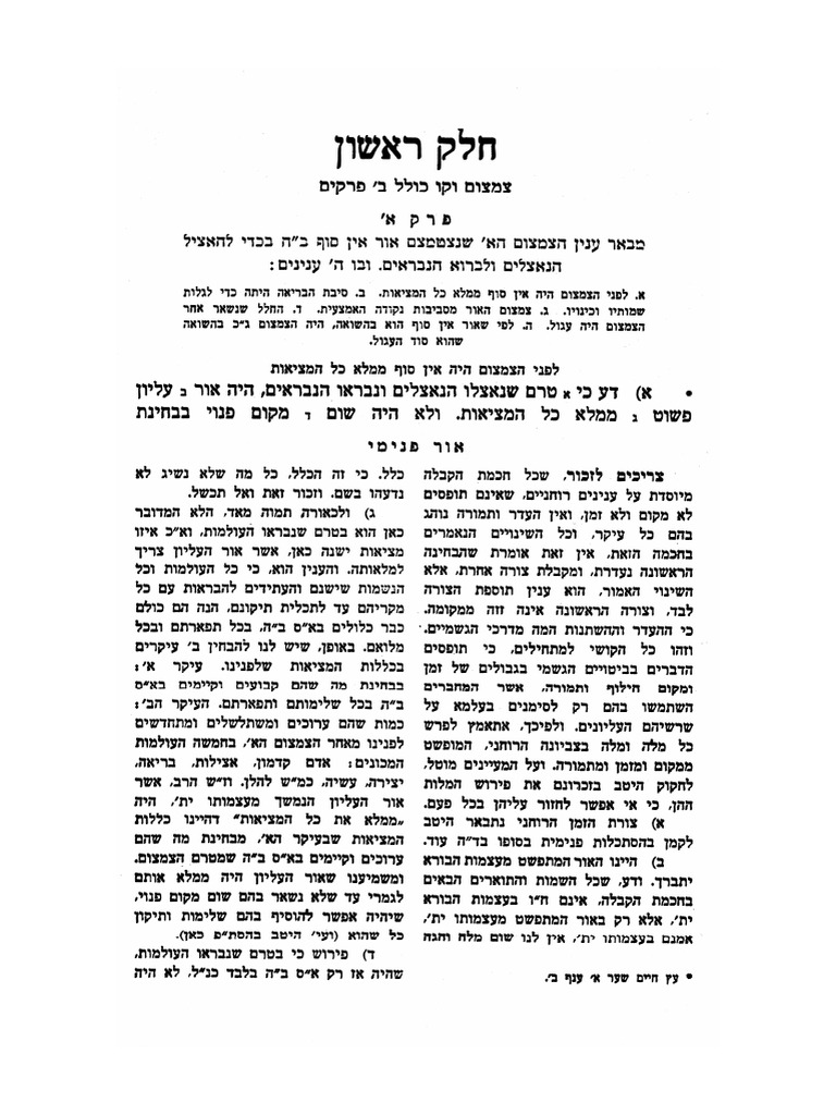 תלמוד עשר הספירות - חלק א | PDF