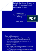 China and India in The Global Economy: A Cooperative Knowledge-Based A Cooperative Knowledge Based Development Strategy