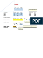 Stock Input Data: Perlman & Brothers Portfolio Selection Model