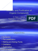 Isolation and Purification of Organic Compounds
