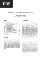 O Publico e o Privado Em Hanna Arendt