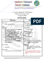 ufficiale programma sede agrigento 5° Incontro reg le sicilia 14-08-2008