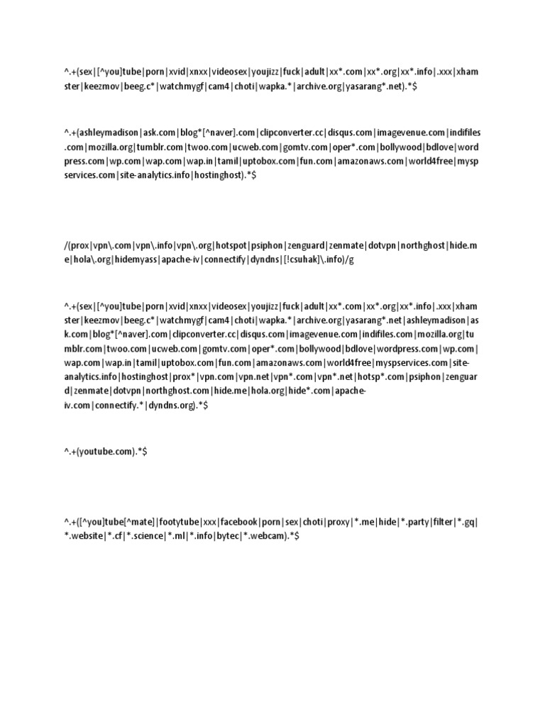 Xnxx Tubemate - Mikrotik Layer 7 Reg Ex | PDF