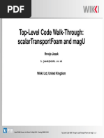 Top-Level Code Walk-Through: Scalartransportfoam and Magu: Hrvoje Jasak