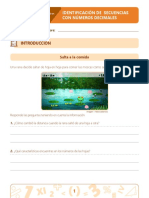 Identificación de Secuencias Con Números Decimales PDF