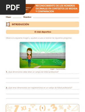 Reconocimiento De Los Numeros Decimales En Contextos De Medida Y