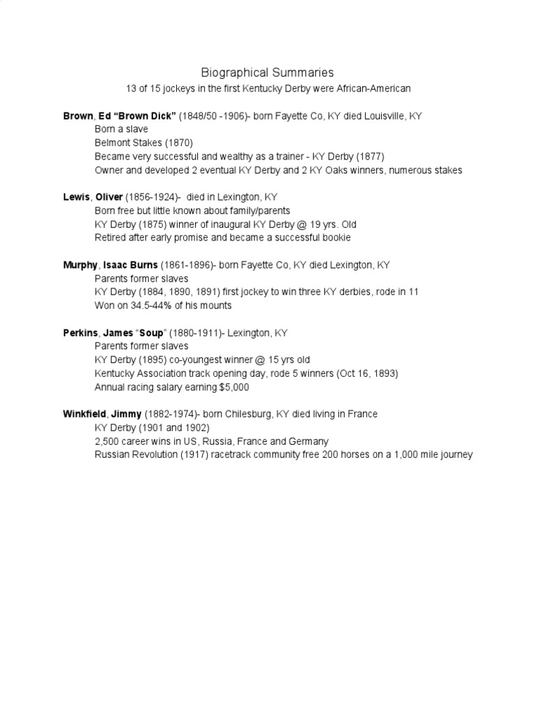 Biographical Summaries | PDF