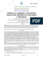 Vertical Farming Conceptin Thailand: Important Decision Variables