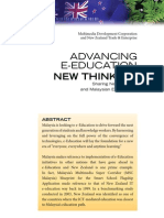 Advancing E-Education:: New Thinking