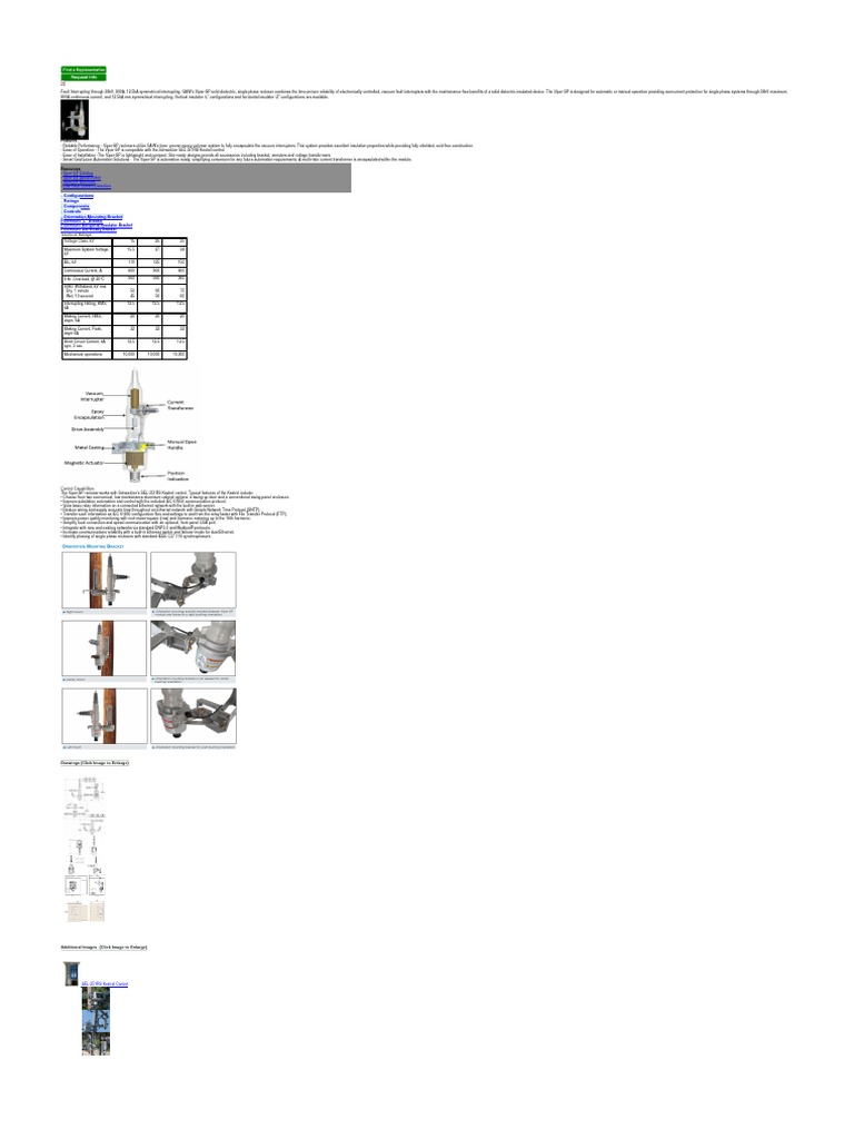 G W Electric Recloser Pdf Insulator Electricity Computer Network