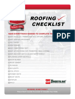 Hines Roofing Checklist