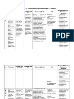 MATRIZ DE LA PROGRAMACIÓN CURRICULAR Segundo