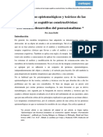 Balbi - 2008 - Epistemological and Theoretical Foundations of Constructivist Cognitive Therapies Post-Rationalist Developments