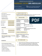 Free Resume Dark Blue Version