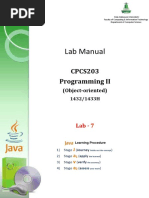 Lab Exercises - JAVA