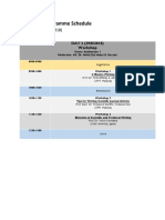 Day 3 Workshop Schedule and Presentations