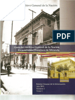 Guía Del Archivo General de La Nación "Generalísimo Francisco de Miranda"