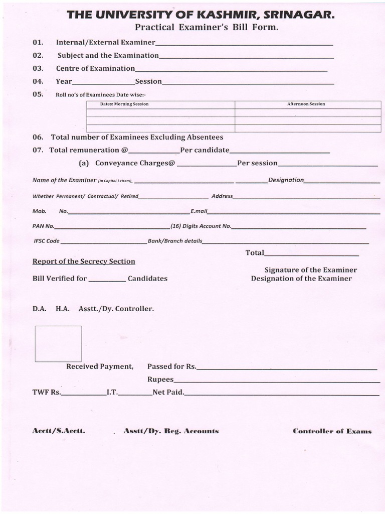 T (Ashii'Iir. Bill: Practical | PDF