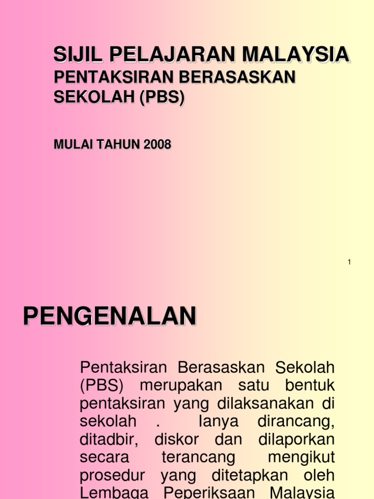 PBS SPM | PDF