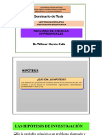 Hipótesis Investigativa. Justificacion