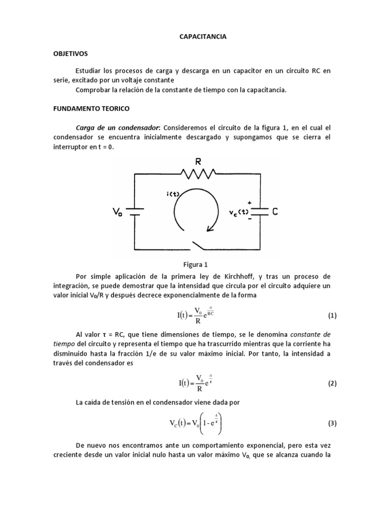 Teoria | PDF | Condensador | Corriente eléctrica
