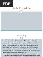 Audit Procedure UNIT 3