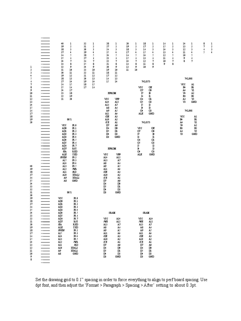 Drawing Grid Setup for Perf Board | PDF | Sports