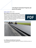 Iii) Why Is Bitumen Used in Road Construction? Properties and Advantage of Bitumen For Pavements