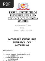 Motorised Jack With Rach Lock Mechanism