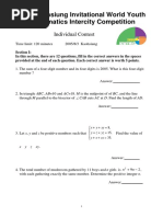 2022 MATHCOUNTS National Competition Results Answer Booklet 1 | PDF ...