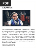 About Me: Acknowledments