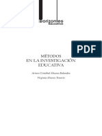 Métodos  en la investigación  educativa. Arturo Cristóbal Álvarez Balandra. Virginia Álvarez Tenorio