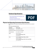 Technical Specifications: Physical and Operating Environment Specifications