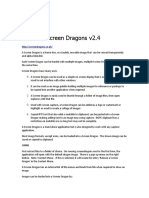 Screen Dragons v2.4: Using