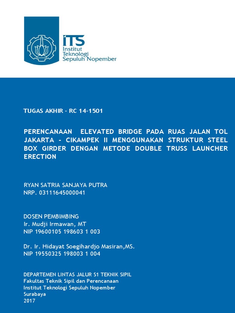 Perencanaan Elevated Bridge Pada Ruas Jalan Tol Jakarta - Cikampek Ii ...