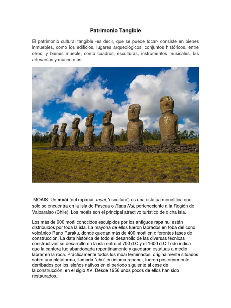 Patrimonio Tangible e Intangible | PDF