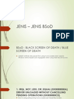 Jenis - Jenis Bsod (Blue Screen)