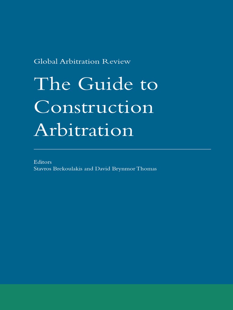 CONSTRUCTION ARBITRATION CLAUSE visual data 5